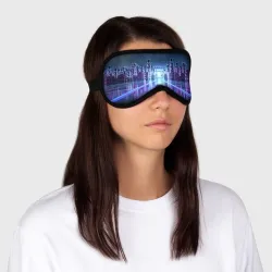 Маска для сна 3D Synthwave Retrowave - фото 2
