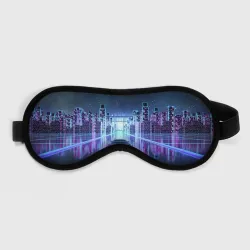 Маска для сна 3D Synthwave Retrowave