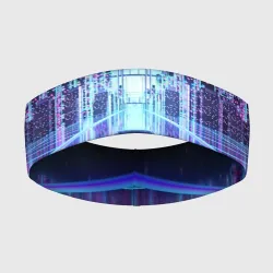 Повязка на голову 3D Synthwave Retrowave