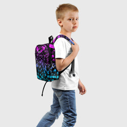 Рюкзак с принтом ROBLOX | РОБЛОКС для ребенка, вид сзади №1. Цвет основы: белый