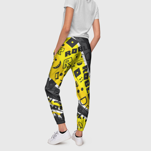 Женские брюки 3D с принтом Roblox, вид сзади #2