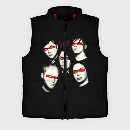 Мужской жилет утепленный 3D My Chemical Romance, цвет красный