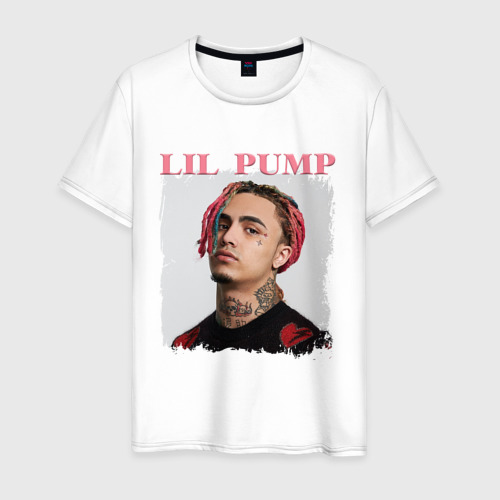 Мужская футболка хлопок LIL PUMP | ЛИЛ ПАМП (Z), цвет белый