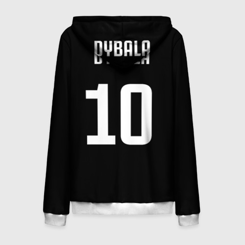 Мужская толстовка 3D на молнии Форма Paulo Dybala, цвет белый - фото 2