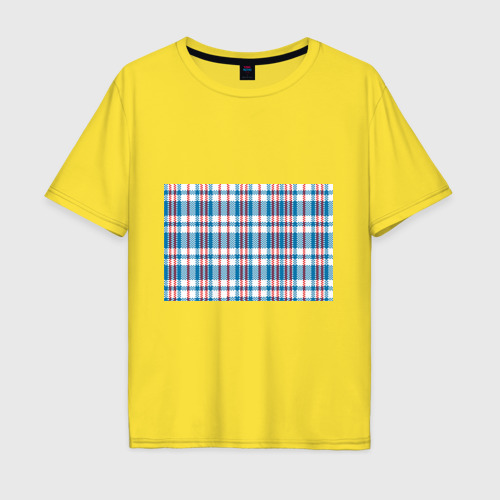 Мужская футболка хлопок Oversize Текстура сумка челнока из девяностых, цвет желтый