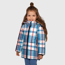 Зимняя куртка для девочек 3D Текстура сумка челнока из девяностых - фото 2