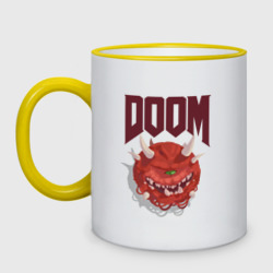 Кружка двухцветная Doom