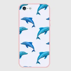 Чехол для iPhone 5/5S матовый Рай для дельфина