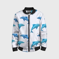 Детский бомбер 3D Рай для дельфина