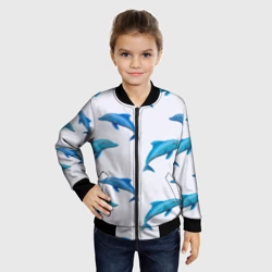 Детский бомбер 3D Рай для дельфина - фото 2