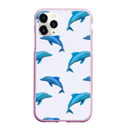 Чехол для iPhone 11 Pro Max матовый Рай для дельфина