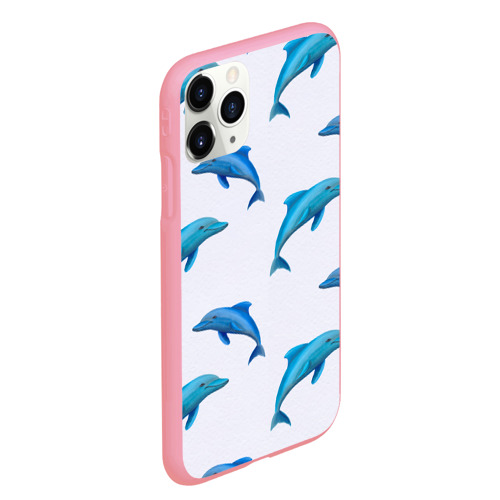 Чехол для iPhone 11 Pro Max матовый Рай для дельфина, цвет баблгам - фото 3