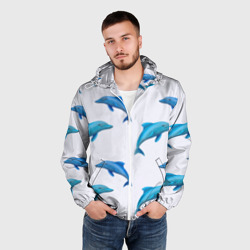 Мужская ветровка 3D Рай для дельфина - фото 2
