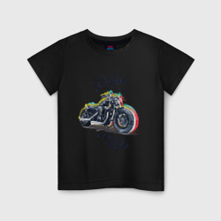 Детская футболка хлопок Мотоцикл