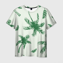 Мужская футболка 3D Пальмовый рай арт