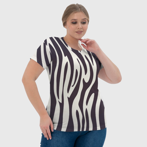 Женская футболка 3D Я зебра, цвет 3D печать - фото 6