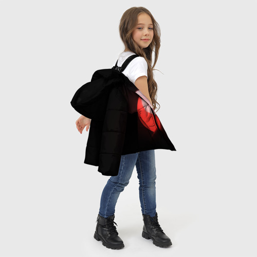 Зимняя куртка для девочек 3D 2b Nier Black, цвет светло-серый - фото 6