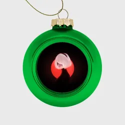 Ёлочный шар стеклянный/пластиковый 2b Nier Black