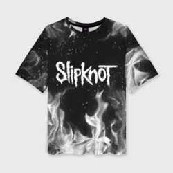 Женская футболка oversize 3D Slipknot