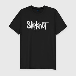 Мужская футболка хлопок Slim Slipknot на спине