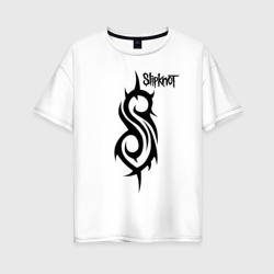 Женская футболка хлопок Oversize Slipknot
