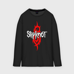 Мужской лонгслив oversize хлопок Slipknot Слипкнот