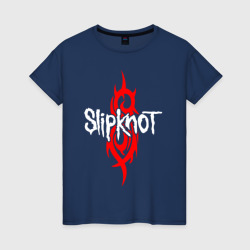 Женская футболка хлопок Slipknot Слипкнот