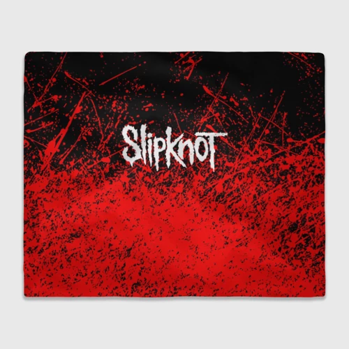 Плед 3D с принтом Slipknot, вид спереди #2