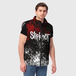 Мужской жилет утепленный 3D Slipknot Слипкнот - фото 2