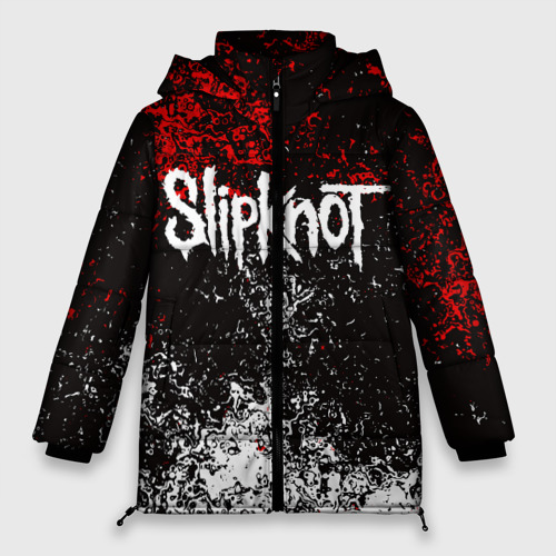 Женская зимняя куртка Oversize Slipknot Слипкнот, цвет черный