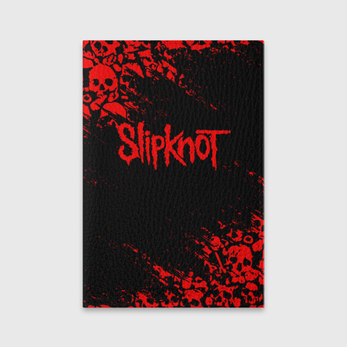 Обложка для паспорта матовая кожа Slipknot