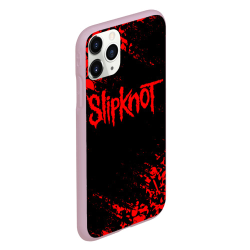 Чехол для iPhone 11 Pro матовый Slipknot, цвет розовый - фото 3