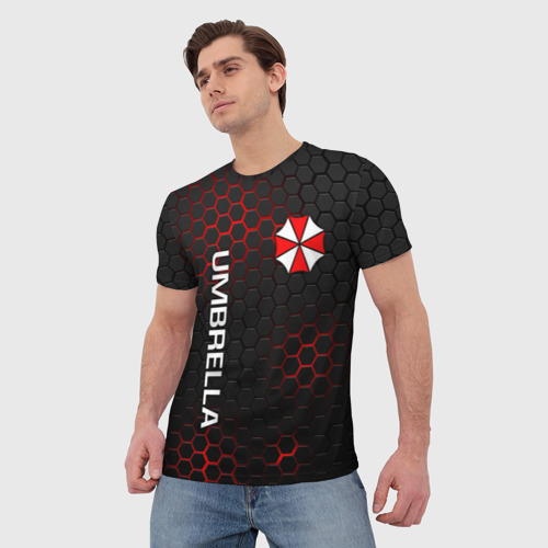 Мужская футболка 3D Umbrella Corp, цвет 3D печать - фото 3