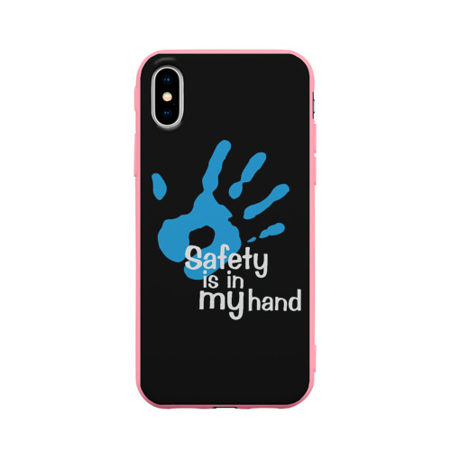 Чехол для iPhone X матовый Safety in my hand!