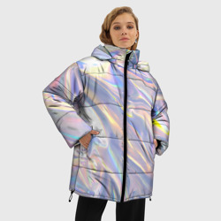 Женская зимняя куртка Oversize Фольга - фото 2