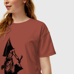 Женская футболка хлопок Oversize SILENT HILL - фото 2