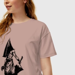 Женская футболка хлопок Oversize Silent Hill - фото 2