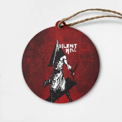 Деревянная игрушка круг Silent Hill