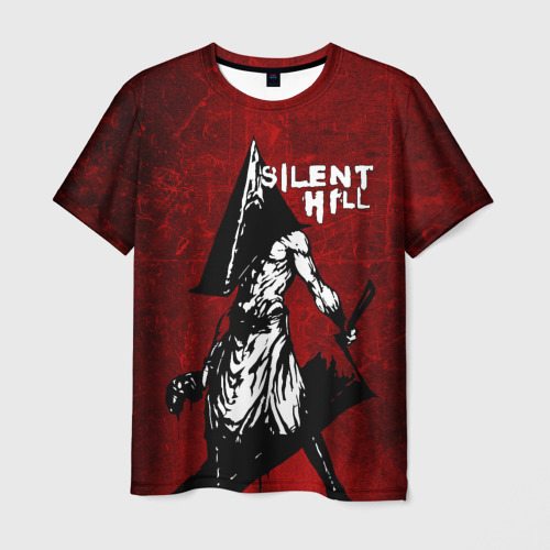 Мужская футболка с принтом Silent Hill, вид спереди №1