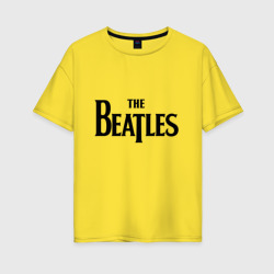 Женская футболка хлопок Oversize The Beatles