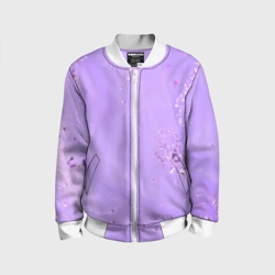 Детский бомбер 3D Сиреневый цвет