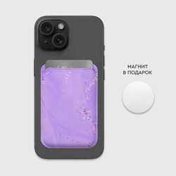 Картхолдер Magsafe магнитный Сиреневый цвет - фото 2