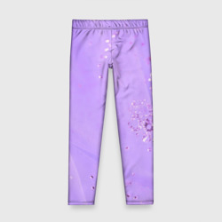 Детские леггинсы 3D Сиреневый цвет