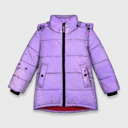 Зимняя куртка для девочек 3D Сиреневый цвет