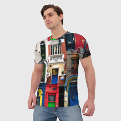 Мужская футболка 3D London Doors цифровой коллаж - фото 2
