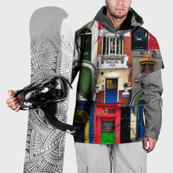 Накидка на куртку 3D London Doors цифровой коллаж