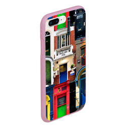 Чехол для iPhone 7Plus/8 Plus матовый London Doors цифровой коллаж - фото 2