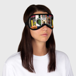 Маска для сна 3D London Doors цифровой коллаж - фото 2