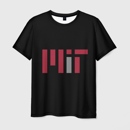Мужская футболка с принтом MIT, вид спереди №1