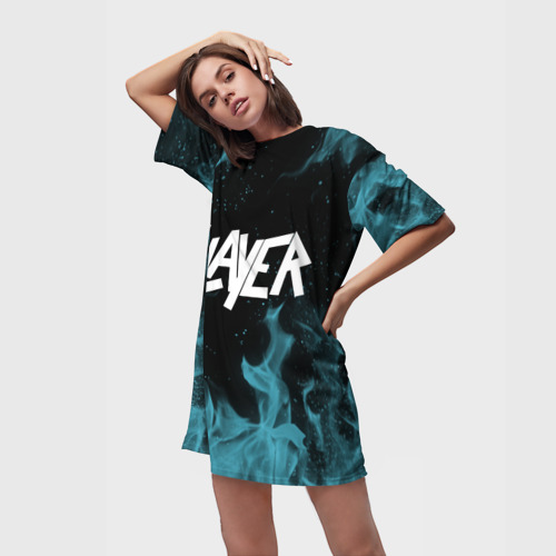 Платье-футболка 3D Slayer, цвет 3D печать - фото 3